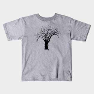 Halfway Tree (Black) Kids T-Shirt